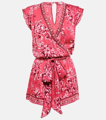 Poupette St Barth Anaik floral romper