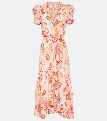 Poupette St Barth Baba floral cotton wrap dress