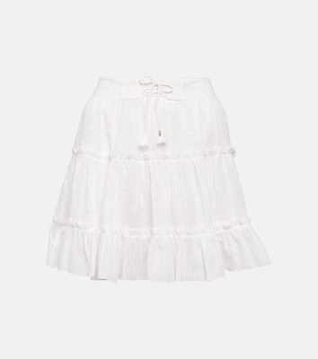 Poupette St Barth Brie cotton miniskirt