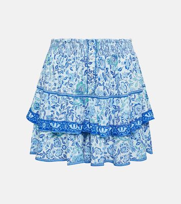 Poupette St Barth Camila printed miniskirt