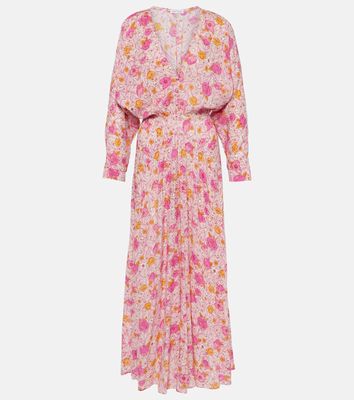 Poupette St Barth Ilona floral wrap maxi dress