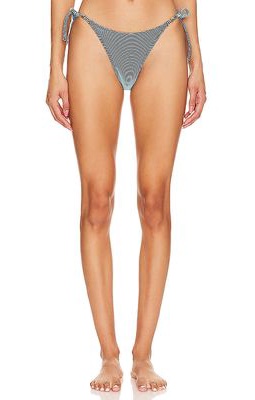 PQ Detail Tie Bikini Bottom in Blue