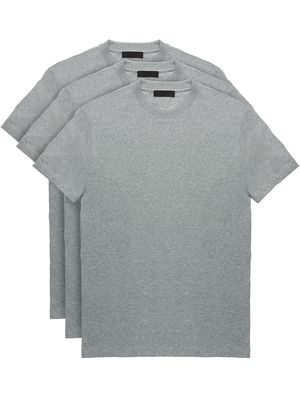 Prada 3-pack jersey T-shirts - Grey
