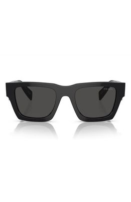 Prada 50mm Pillow Sunglasses in Black