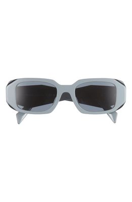 Prada 51mm Rectangular Sunglasses in Dark Grey