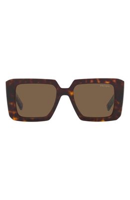 Prada 51mm Square Sunglasses in Tortoise