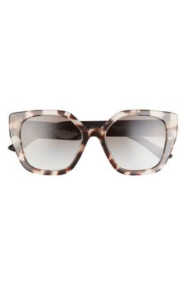 Prada 52mm Butterfly Polarized Sunglasses in Grey Tortoise