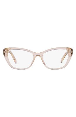 Prada 52mm Cat Eye Optical Glasses in Clear