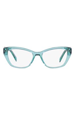 Prada 52mm Cat Eye Optical Glasses in Crystal