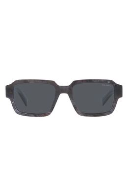 Prada 52mm Square Sunglasses in Stone Grey