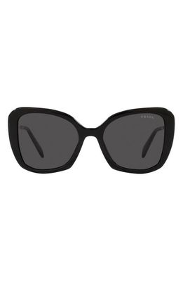 Prada 53mm Butterfly Sunglasses in Black