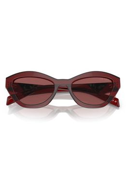 Prada 55mm Butterfly Sunglasses in Dark Violet