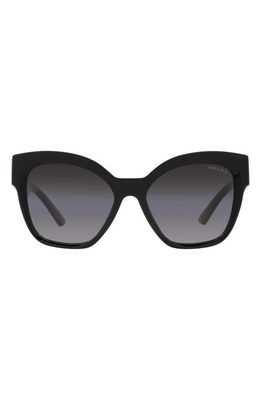 Prada 55mm Gradient Square Sunglasses in Black