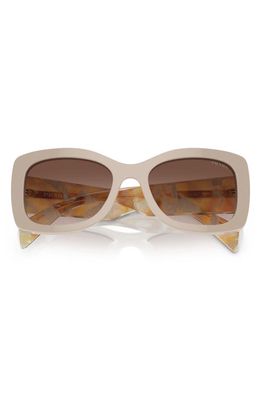 Prada 56mm Gradient Cat Eye Sunglasses in Brown Grad