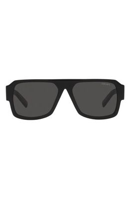 Prada 56mm Pilot Sunglasses in Dark Grey