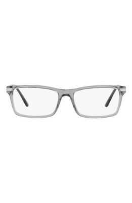 Prada 56mm Rectangular Optical Glasses in Clear