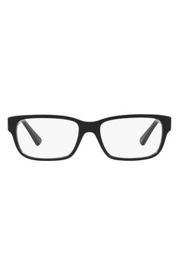 Prada 56mm Square Optical Glasses in Matte Black