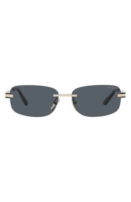 Prada 56mm Square Sunglasses in Pale Gold