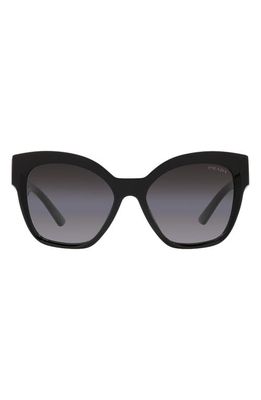 Prada 59mm Gradient Geometric Sunglasses in Black