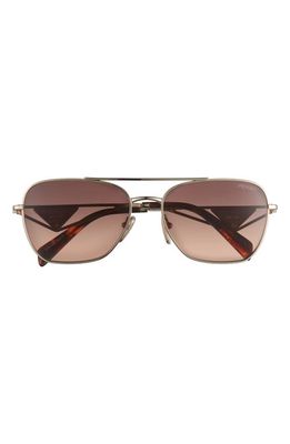 Prada 59mm Square Sunglasses in Pale Gold