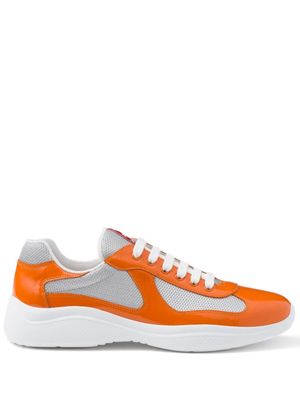 Prada America's Cup leather sneakers - Orange
