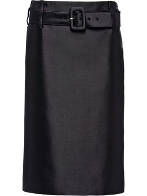 Prada belted pencil skirt - Black