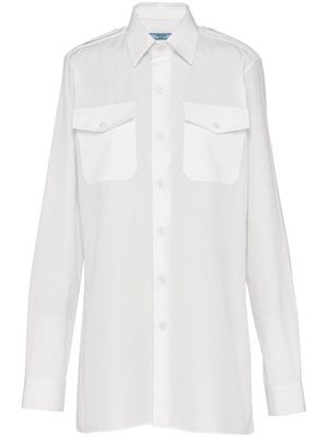 Prada button-fastening long-sleeve shirt - White