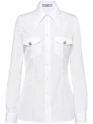 Prada button-up poplin shirt - White