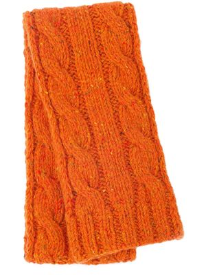 Prada cable knit scarf - Orange