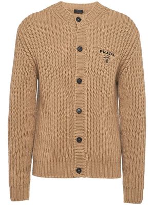 Prada Cashgora knitted cardigan - Brown