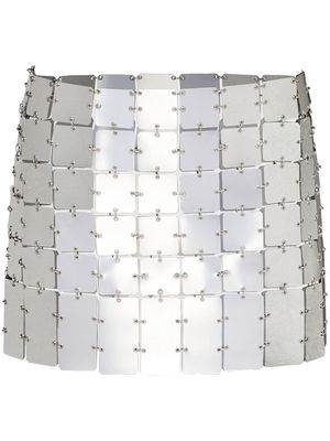 Prada chainmail-effect miniskirt - Silver