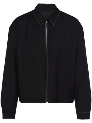 Prada classic-collar zipped jacket - Black