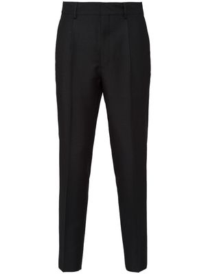 Prada concealed-front fastening trousers - Black