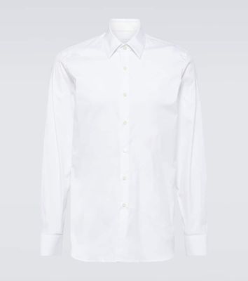 Prada Cotton-blend poplin shirt