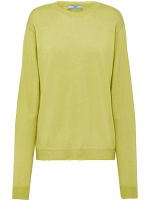 Prada crew-neck cashmere jumper - Yellow
