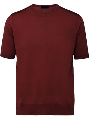 Prada crew neck knitted top - Red