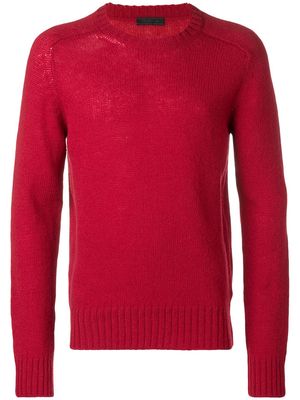 Prada crew neck sweater - Red