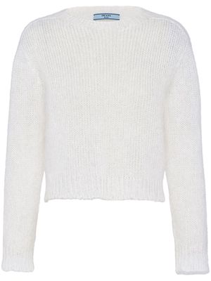 Prada crew-neck wool jumper - White