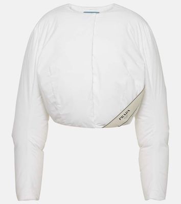Prada Cropped padded cotton jacket
