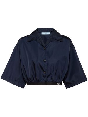 Prada cropped short-sleeve shirt - Blue