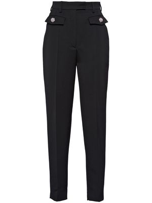 Prada cropped wool trousers - Black