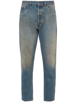 Prada distressed-effect straight-leg jeans - Blue