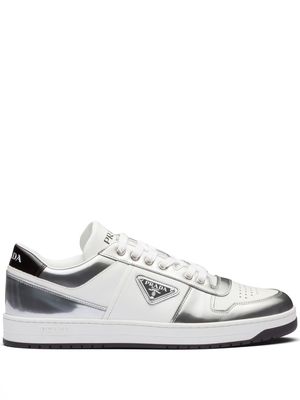 Prada District mirrored-effect sneakers - White