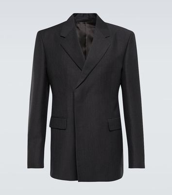 Prada Double-breasted mohair and wool blazer