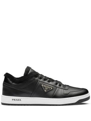 Prada Downtown low-top leather sneakers - Black