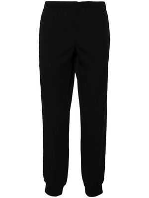 Prada drawstring-waist tapered trousers - Black