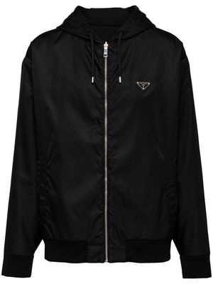 Prada enamel triangle-logo reversible jacket - Black