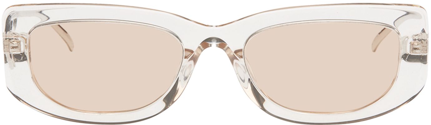Prada Eyewear Beige Rectangular Sunglasses