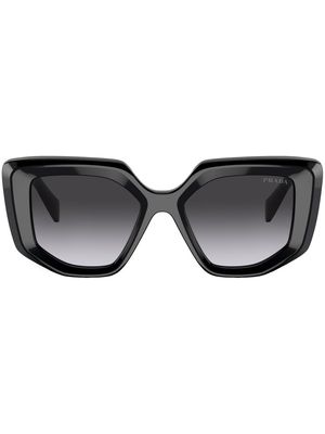 Prada Eyewear cat-eye logo-detail sunglasses - Black