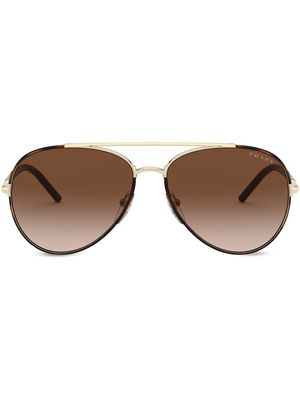 Prada Eyewear Decode pilot-frame sunglasses - Brown
